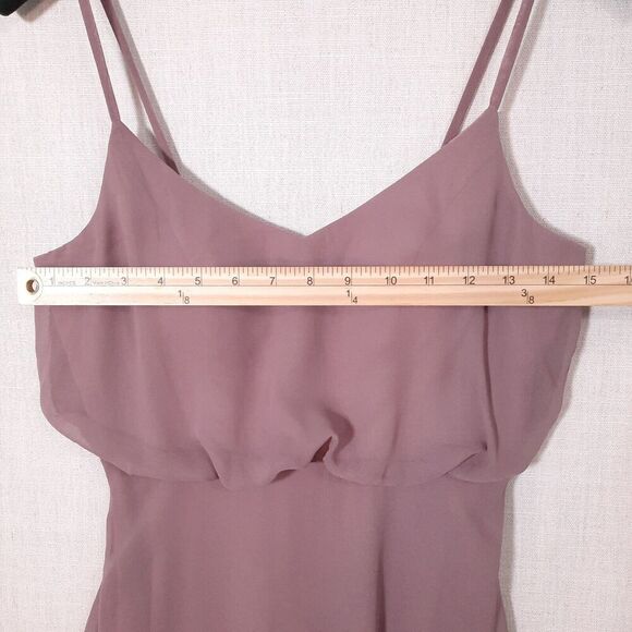 Birdy Grey Formal Prom Dress Size X-Small Blouson w/ Pockets Dusty Rose / Mauve - Picture 8 of 11